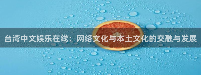 沐鸣2平台代理注册：台湾中文娱乐在线：网络文化与本土文化的交融与发展